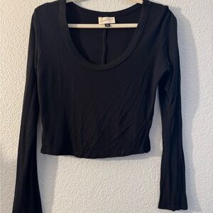 Brandy Melville Black Long Sleeve Top